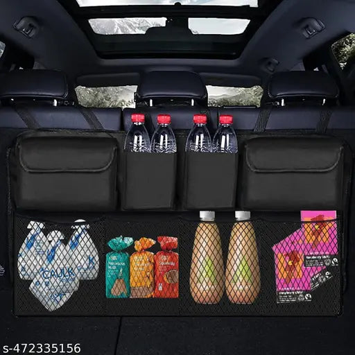 Car Trunk Organizer, Backseat Hanging Organizer With 8 Large Storage Bag Super Capacity, Waterproof Trunk Storage Bag Main image