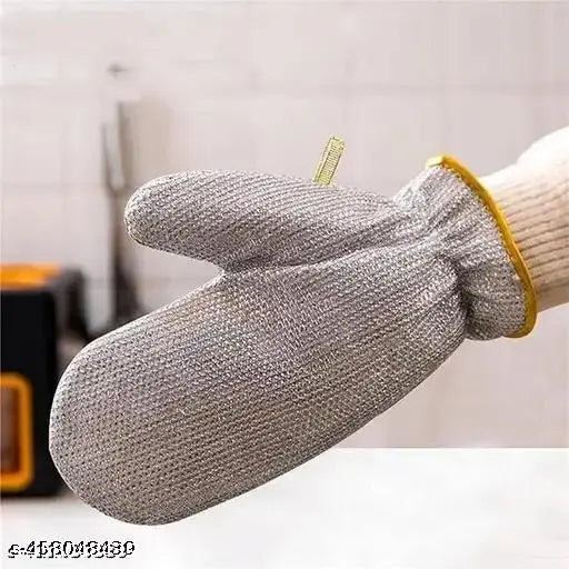1 PAIR Wire Dishwashing Gloves, Kitchen Cleaning Gloves, Kitchen Gloves For Washing Dishes & Wiping Pots Secondary image