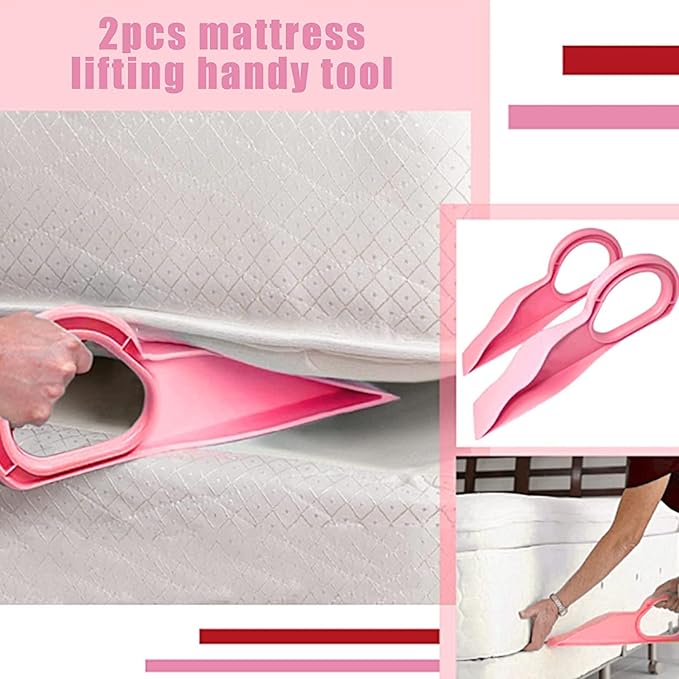 Mattress Lifter, Ergonomic Mattress Wedge Lift, Bed Making and Mattress Lifting Handy Tool Reduces Back Pain Secondary image