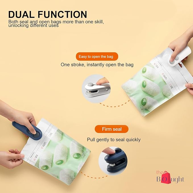 Portable Mini Sealing Machine 2 in 1 USB Rechargeable Magnetic Heat Sealing and Cutting Bag Seale Secondary image