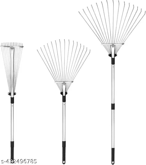 Adjustable Garden Leaf Rake Main image