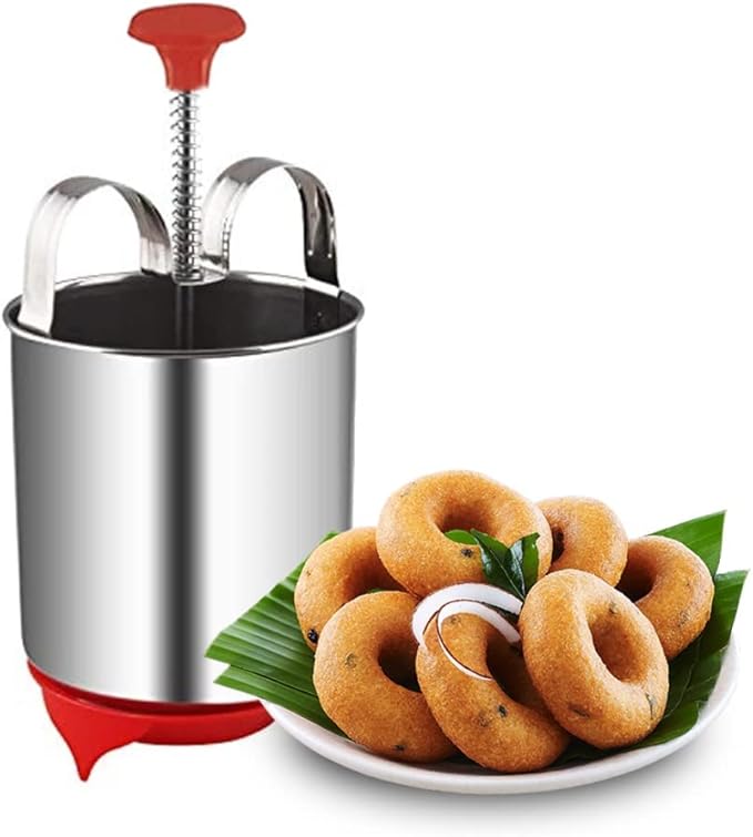 Durable Stainless Steel Mendu Vada Maker Spring Push Mechanism With Stand Main image