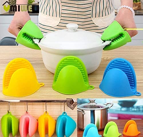 Silicone Pot Holders Heat Resistant, Oven Mitts Gloves Cooking Pinch Grips Glove Hand Clip Main image