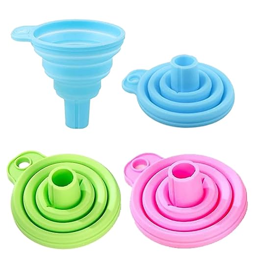 Silicone Collapsible Funnel, Foldable Kitchen Funnel Hopper for Water Bottle Main image