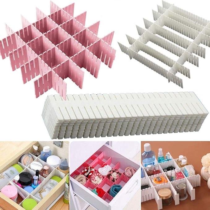 Dividers Drawer Grid Plastic Drawer Separator Plastic Partition Organizer Main image