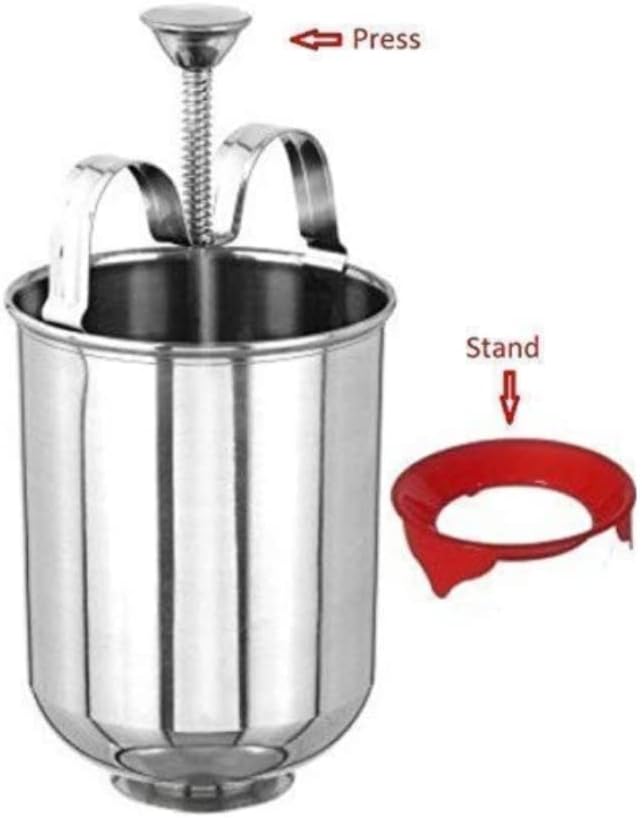 Durable Stainless Steel Mendu Vada Maker Spring Push Mechanism With Stand Secondary image