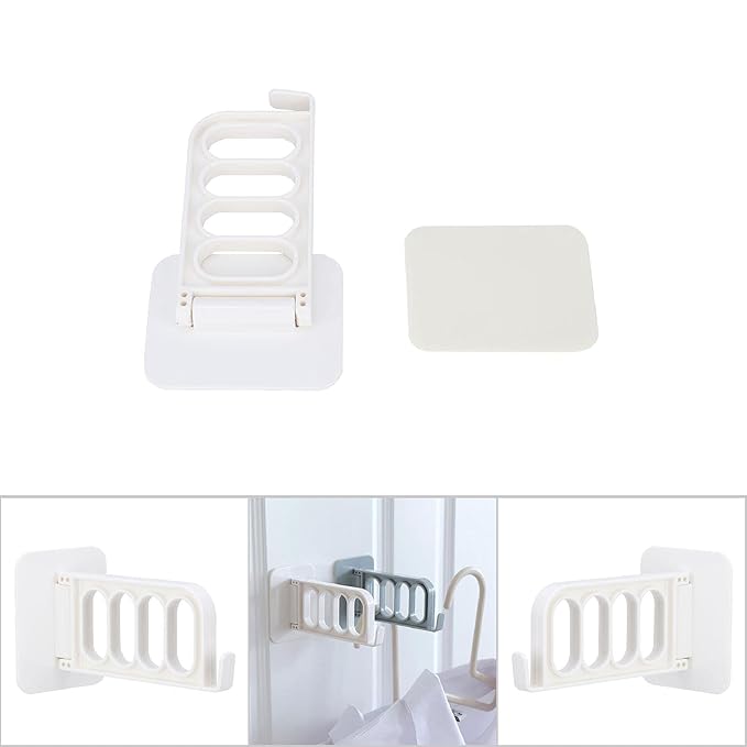 Clothes Drying Rack Clothes Hanger Laundry Drying Rack Adhesive Laundry Rack 2 pcs Secondary image