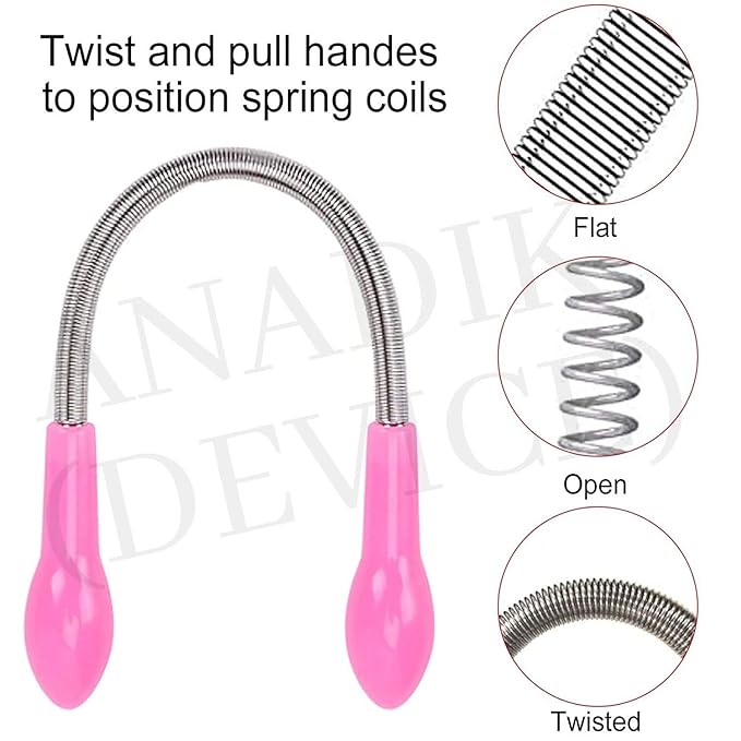 Facial Hair Spring Remover Stick Removal Threading Beauty Tool Epilator 2 pcs Secondary image