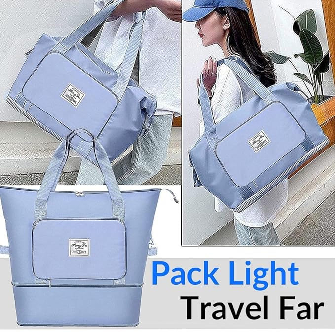 Expandable Folding Travel Bag for Women, Luggage Bag for Travel (Multicolor) Secondary image