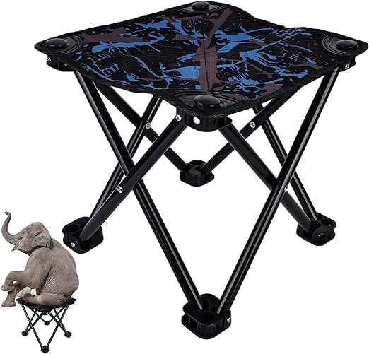 Folding Outdoor Portable Stool, Lightweight Chair Heavy Duty Camping Fishing Hiking Picnic Garden BBQ Chair Easy to Carry Main image