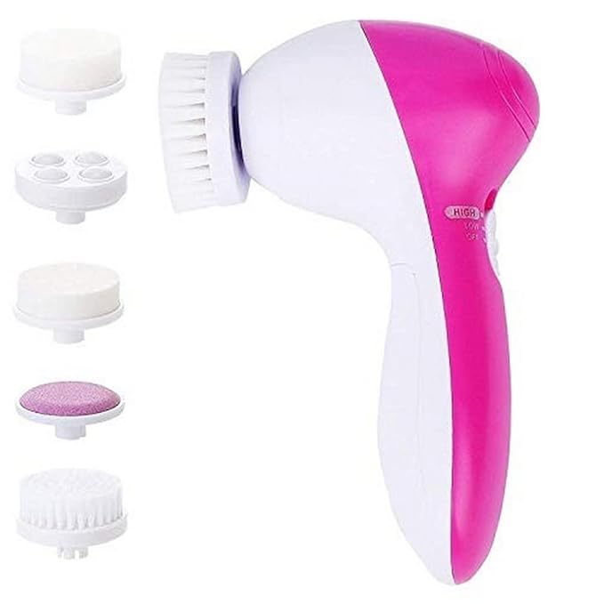 Multifunction Beauty Care Brush Deep Clean 5 in 1 Portable Facial Cleaner Relief Face Massage Machine Main image