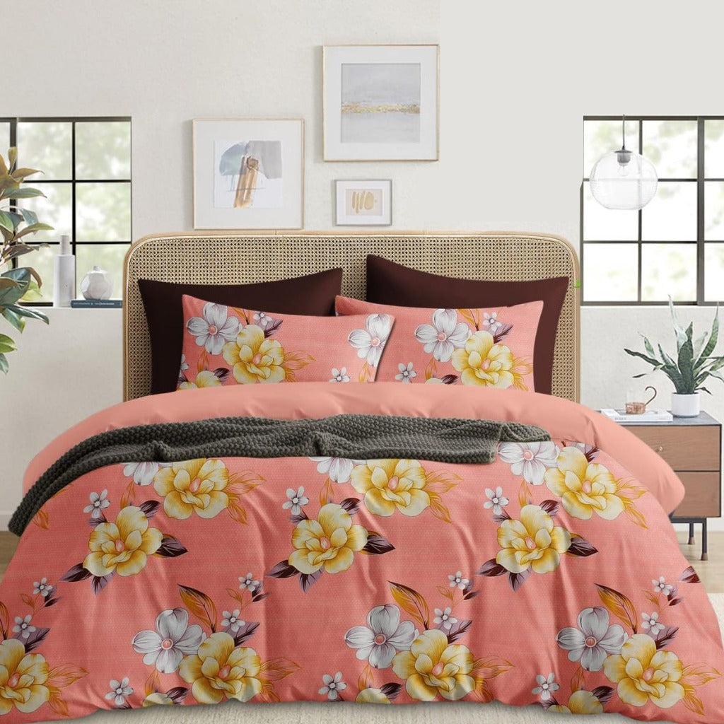 Floral Printed Double Bedsheet Secondary image