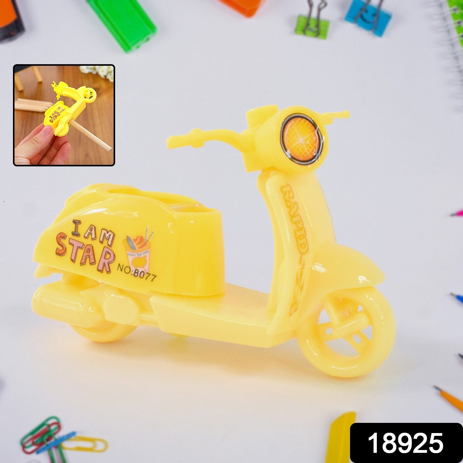 Bike Shaped Pencil Sharpener – Durable & Creative Stationery Secondary image