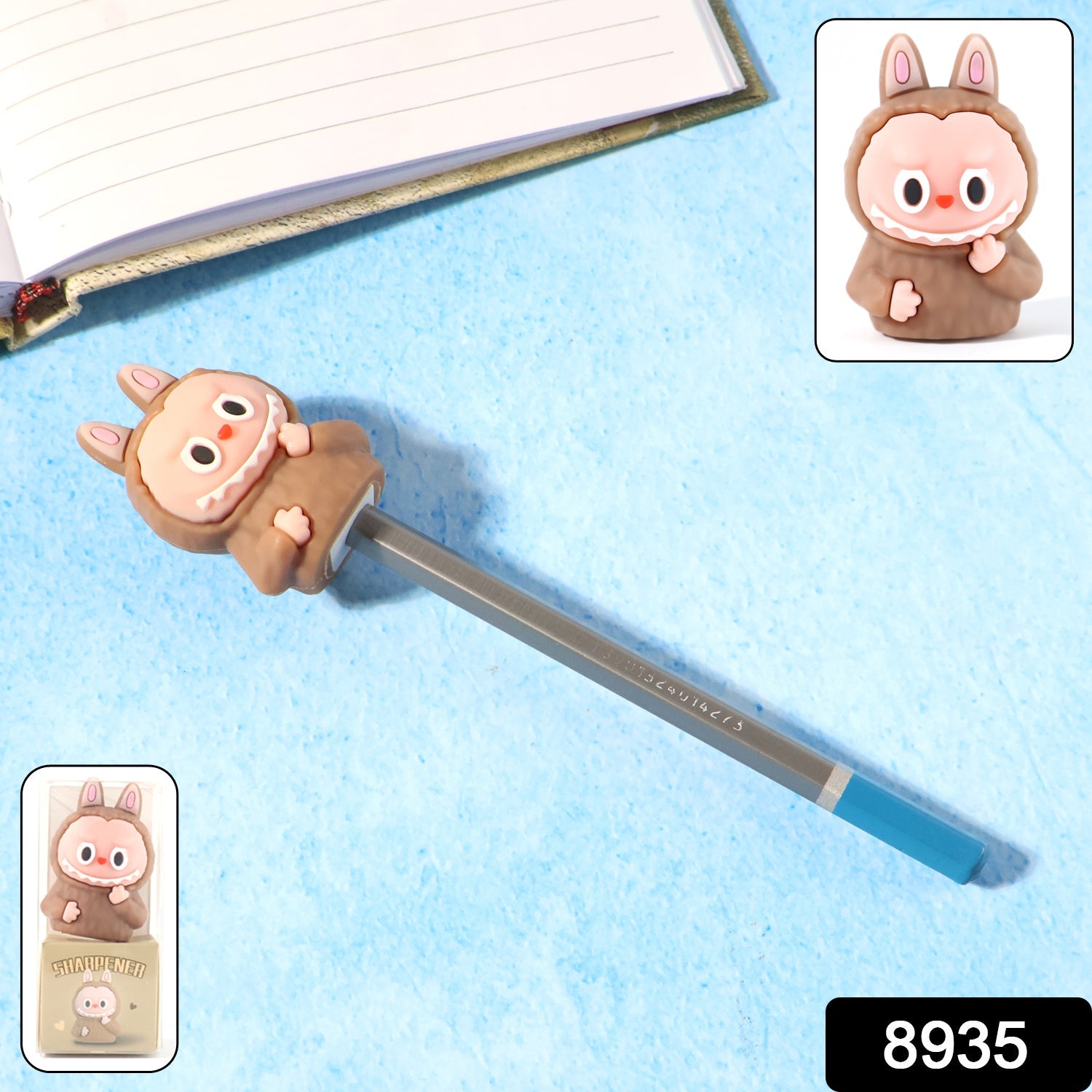 Cartoon Eraser with Pencil Sharpener – Durable 2-in-1 for Kids (Mix Design) Secondary image