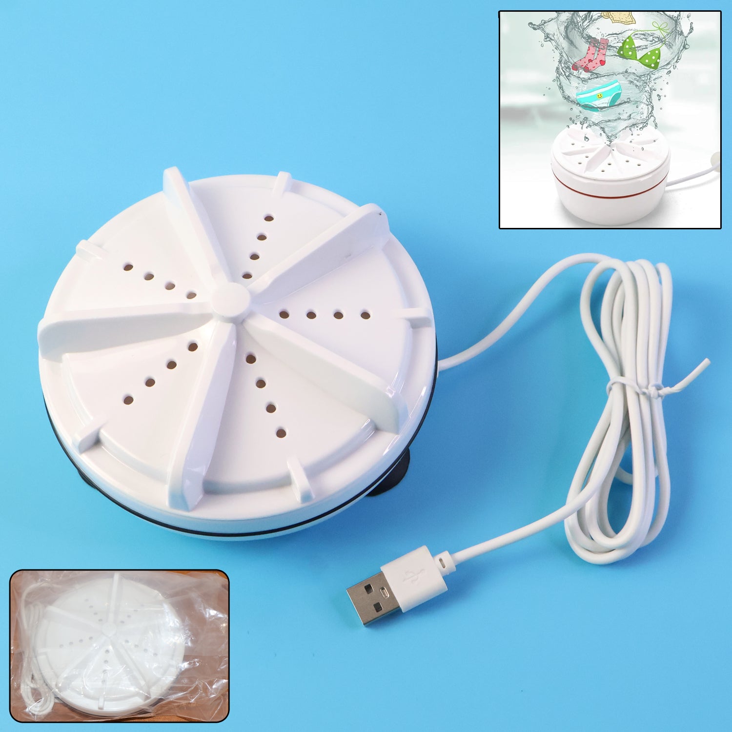 USB Mini Washing Machine – Portable & Compact for Travel Secondary image