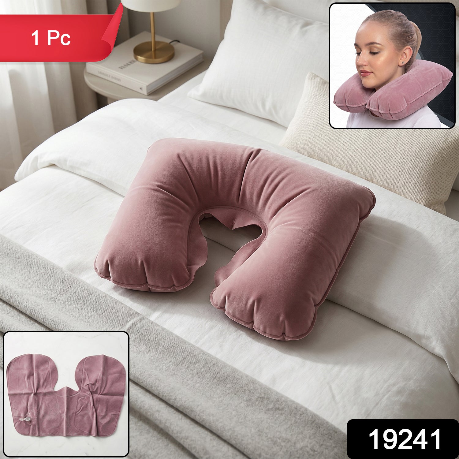 U-Shaped Travel Neck Pillow – Ergonomic Soft Foam Support for Comfort Secondary image
