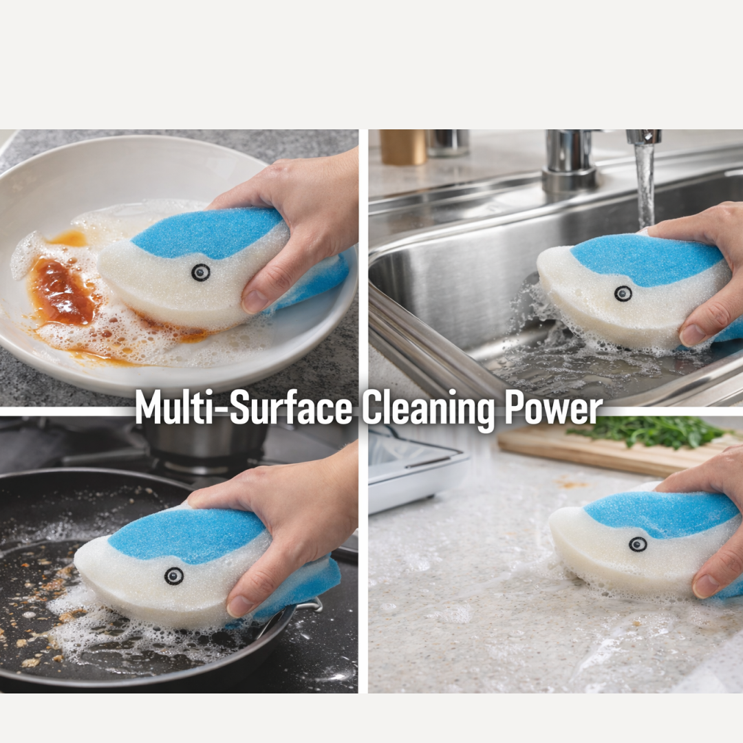 Reusable Kitchen Sponge – Eco-Friendly Multi-Surface Cleaning | SparkleTidy Secondary image