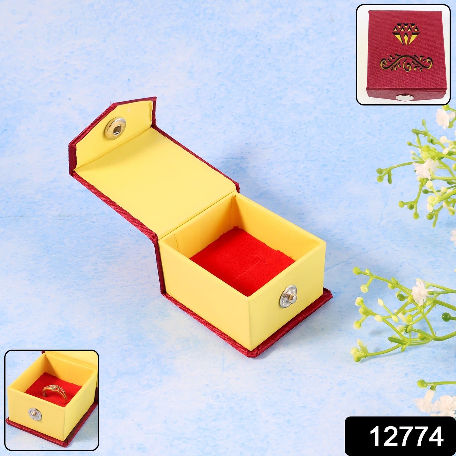 Ring Gift Box – Premium Elegant Presentation with Velvet Cushion Secondary image