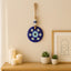 Decorative Evil Eye Wall Hanging Nazar Protector Charm with Beads Blue Glass Design for Home, Office, Car & Entrance Vastu Feng Shui Decorative Ornament