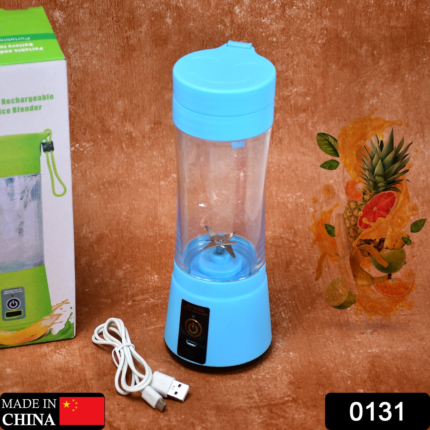 Portable Juicer Blender – USB Rechargeable 6-Blade for Juices | Dabster Secondary image