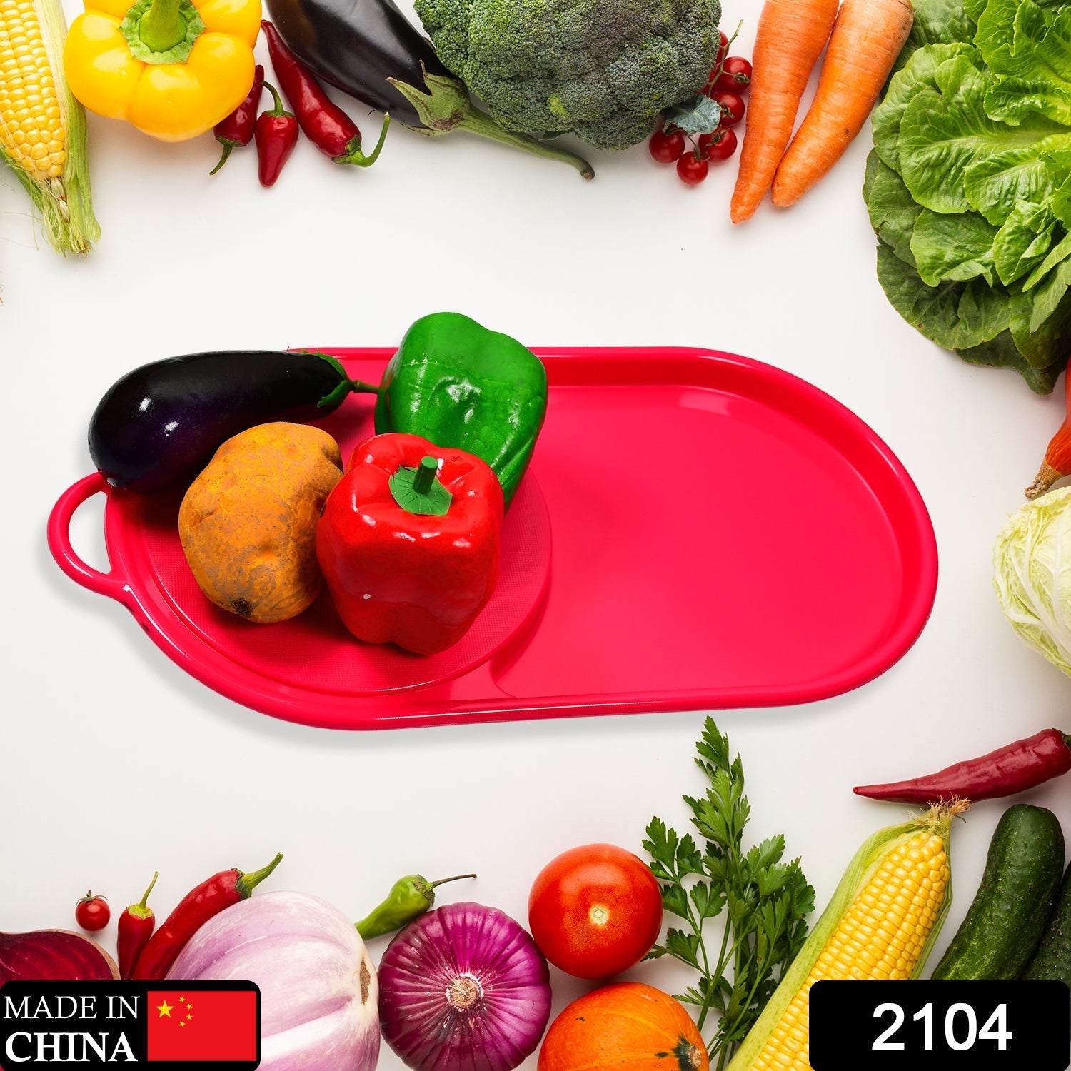 Plastic Chopping Board with Tray – Smart Food Prep & Collection | Quickslice Secondary image