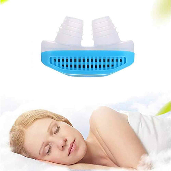 2-in-1 Anti-Snoring Nose Clip with air purification, shown from the front.