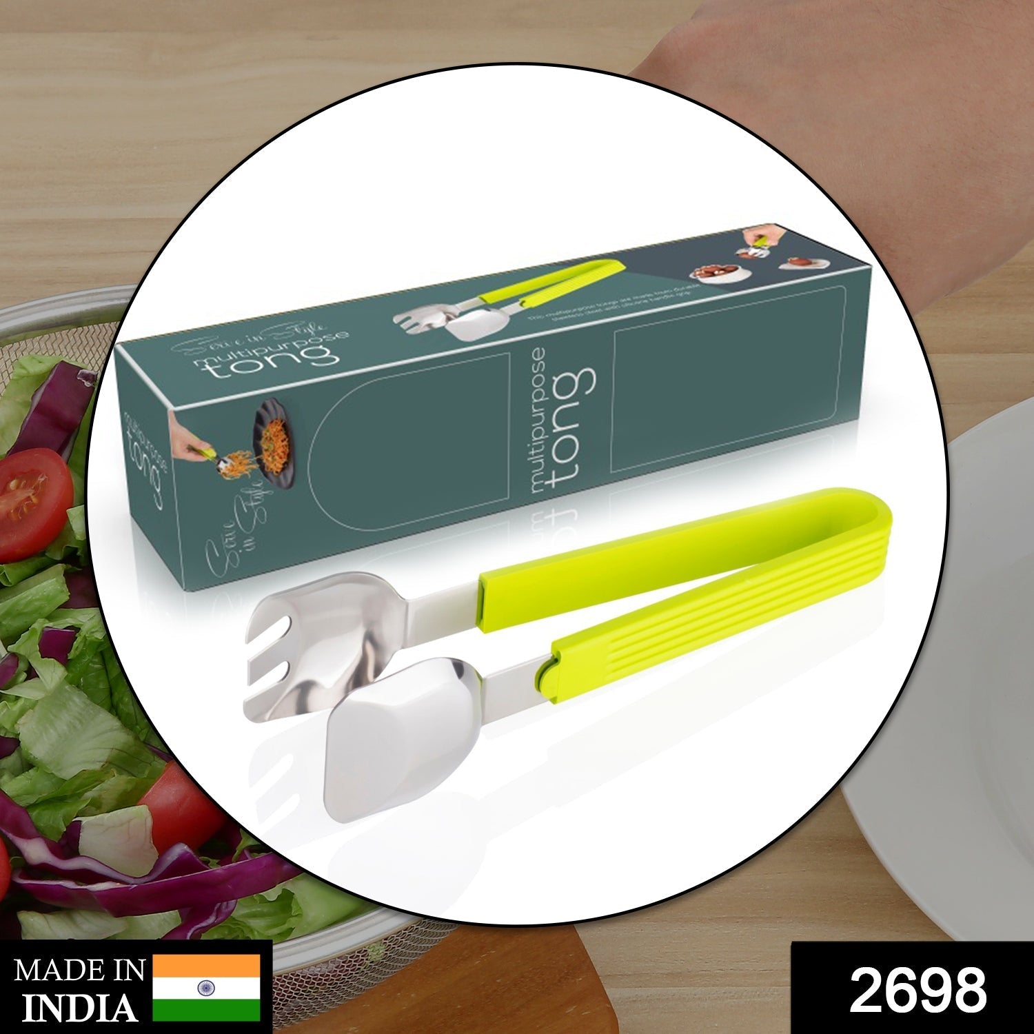 Salad Tongs – Durable Kitchen Grabber for Serving Food | Storenzo Secondary image