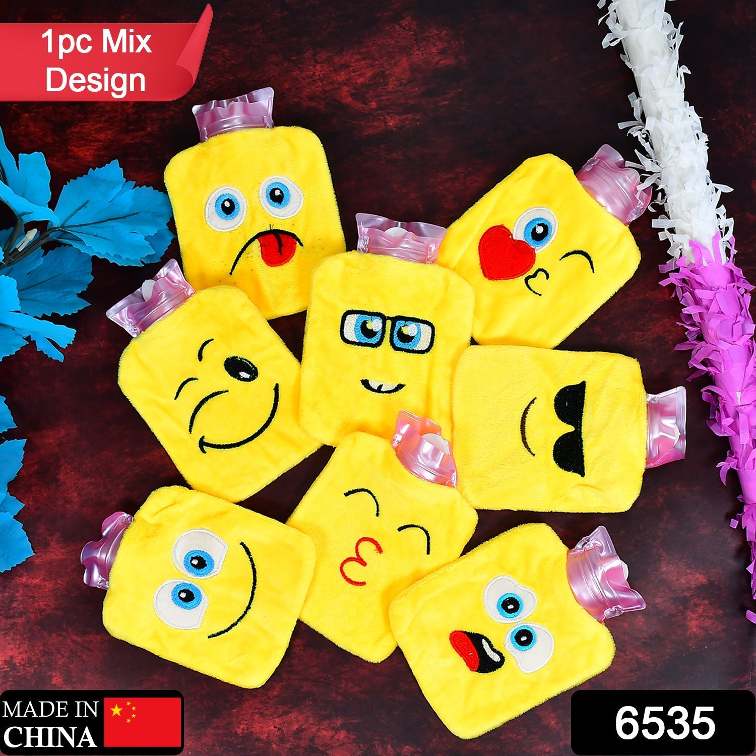 Emoji Hot Water Bag – Pain Relief & Winter Comfort | Velvet Wellness Secondary image