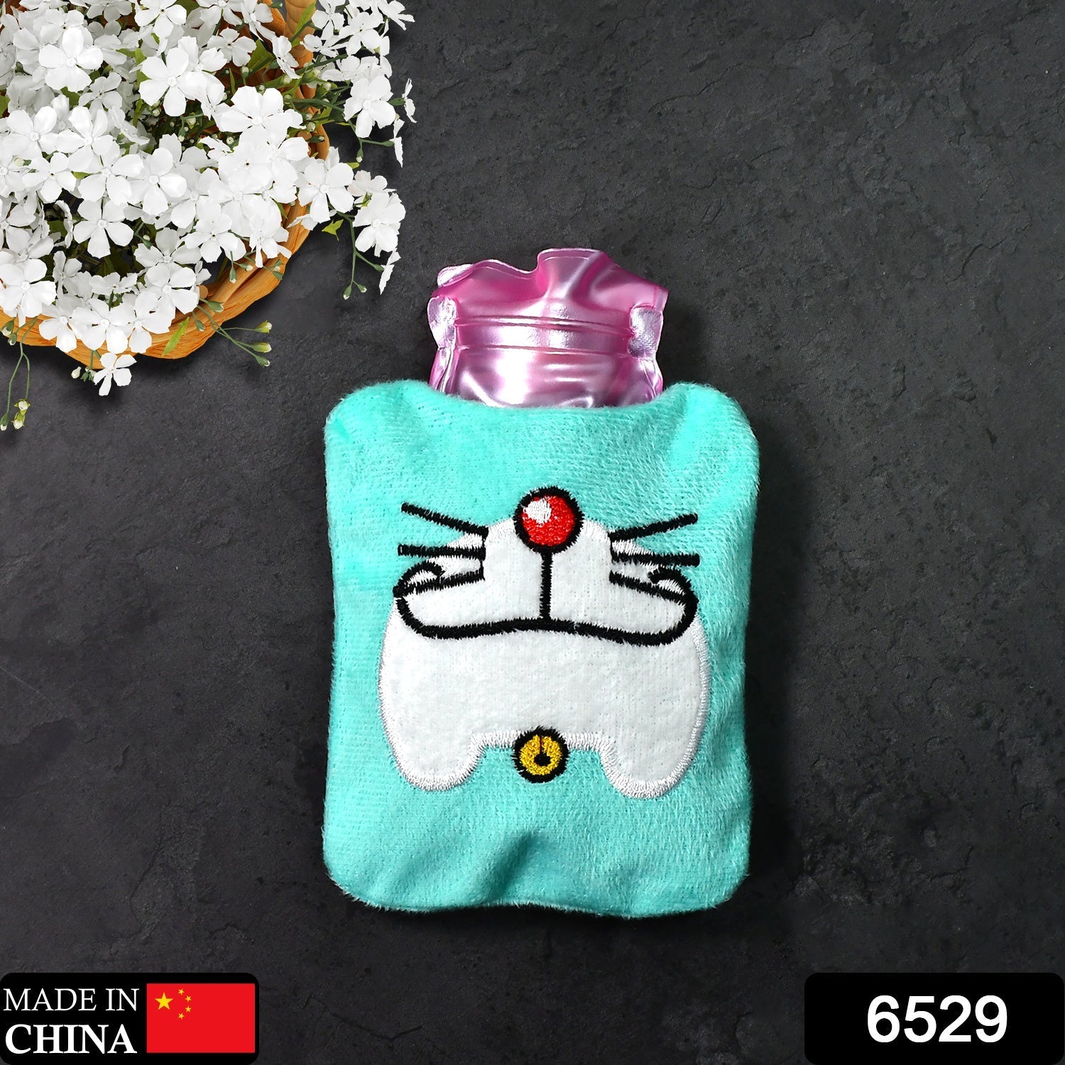 Doremon Hot Water Bag – Pain Relief with Soft Cover | Velvet Wellness Secondary image
