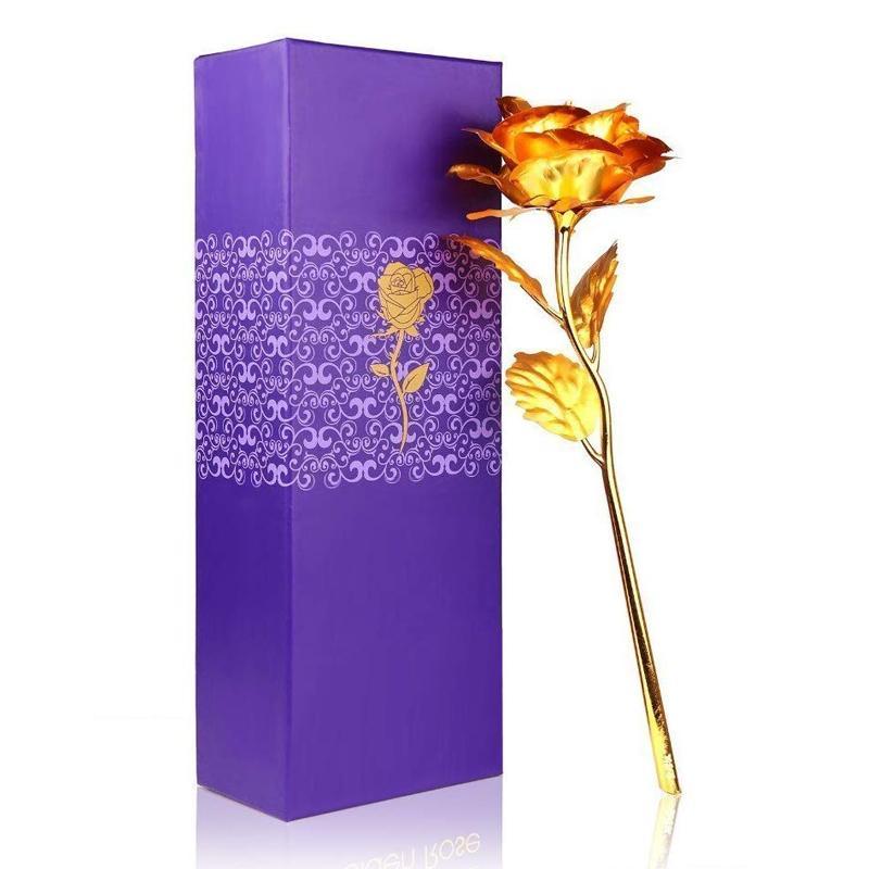 Artificial Golden Rose – 24K Plated Everlasting Gift | Styleva Secondary image