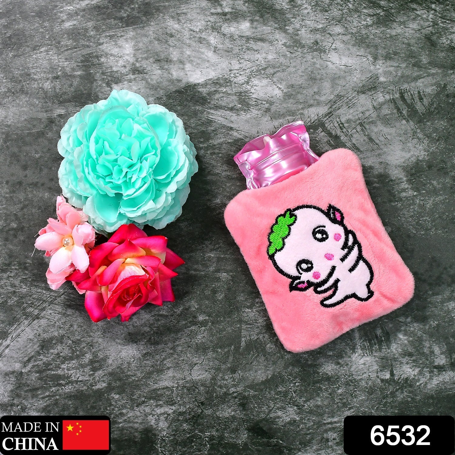 Pink Hot Water Bag – Soft Cover for Pain Relief | Indo Glow Secondary image