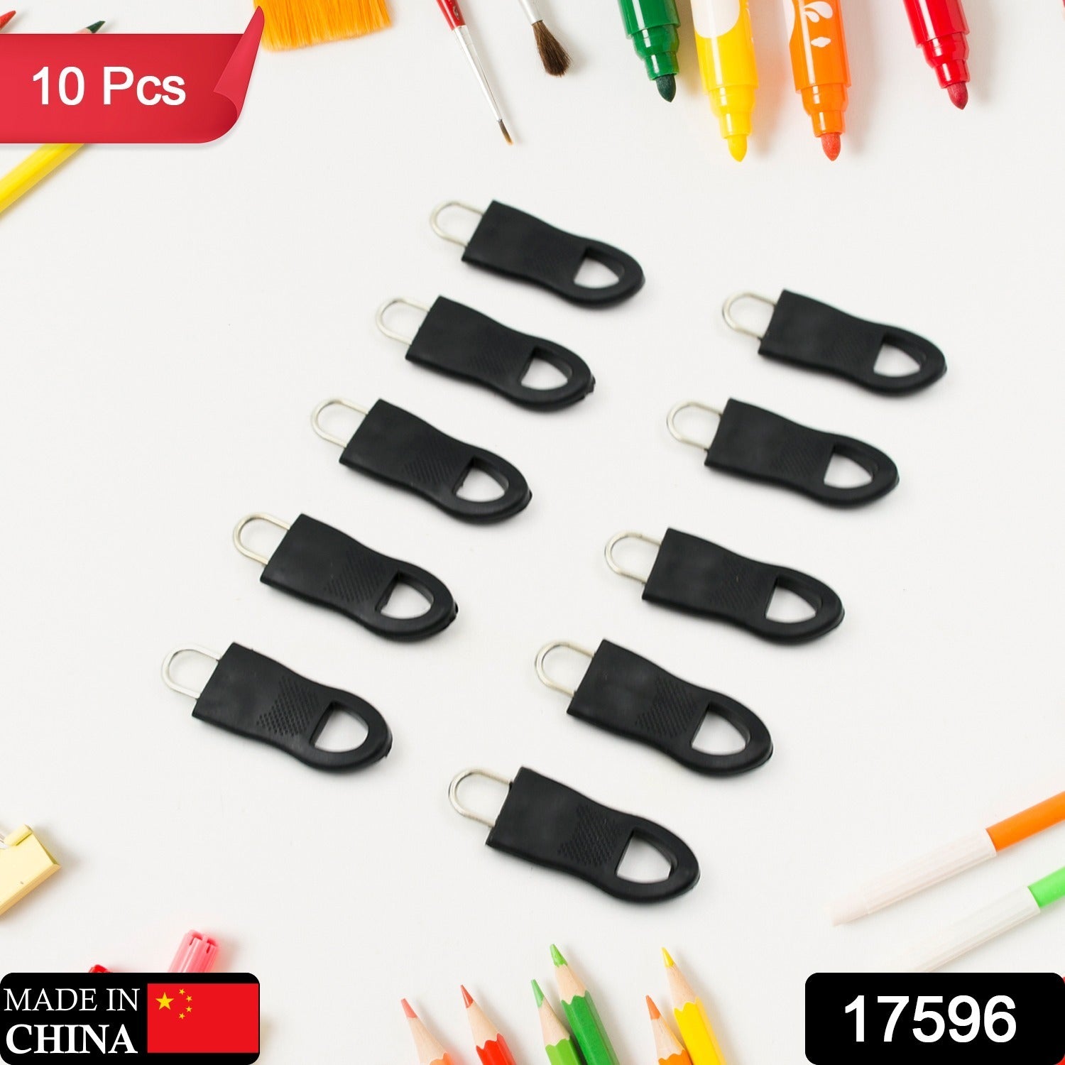 Zipper Pull Tabs – 10-Pc Cord Tags for Bag Repair | LuggageFort Secondary image
