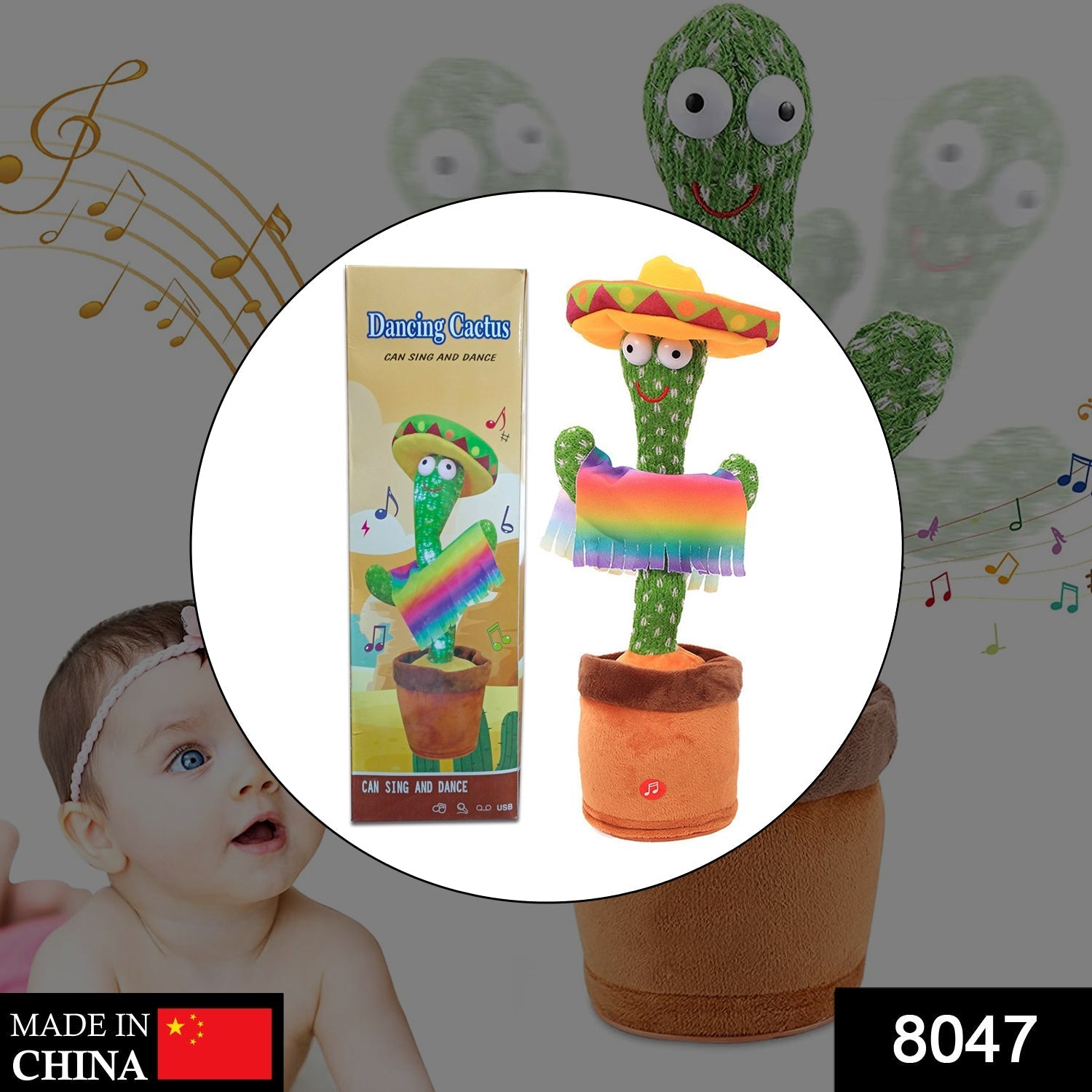 Dancing Cactus Toy – Talking & Singing Plush | Little Learners Secondary image