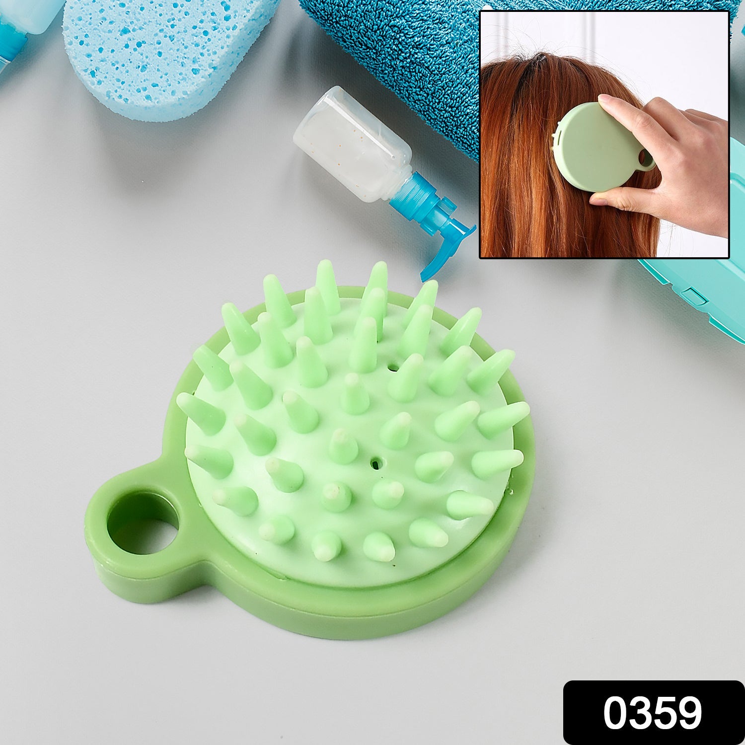 Scalp Massage Comb – Relaxing Shampoo Experience | VelvaBloom Secondary image