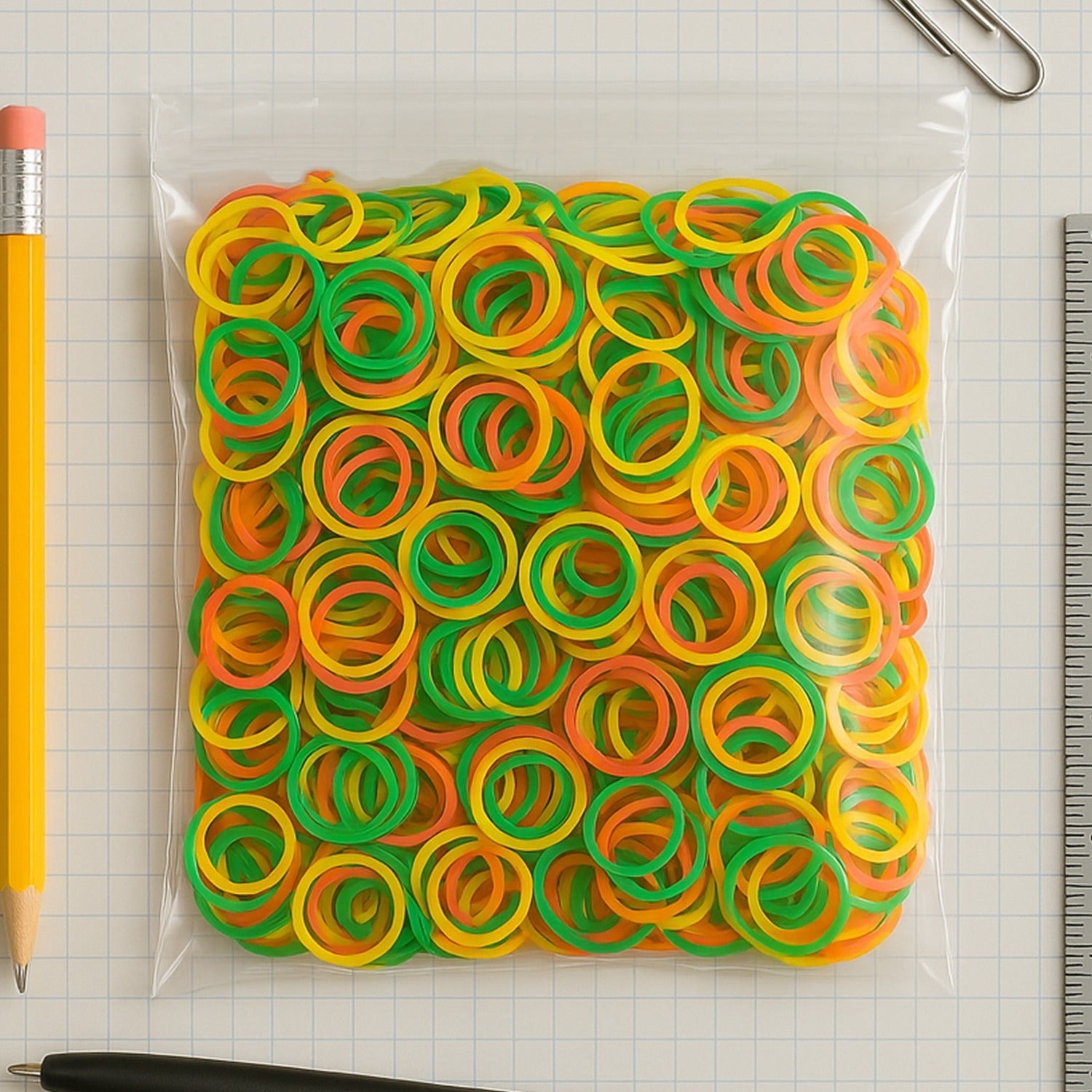 Elastic Rubber Bands – Multicolor, Durable & Reusable | VoltDesk Secondary image