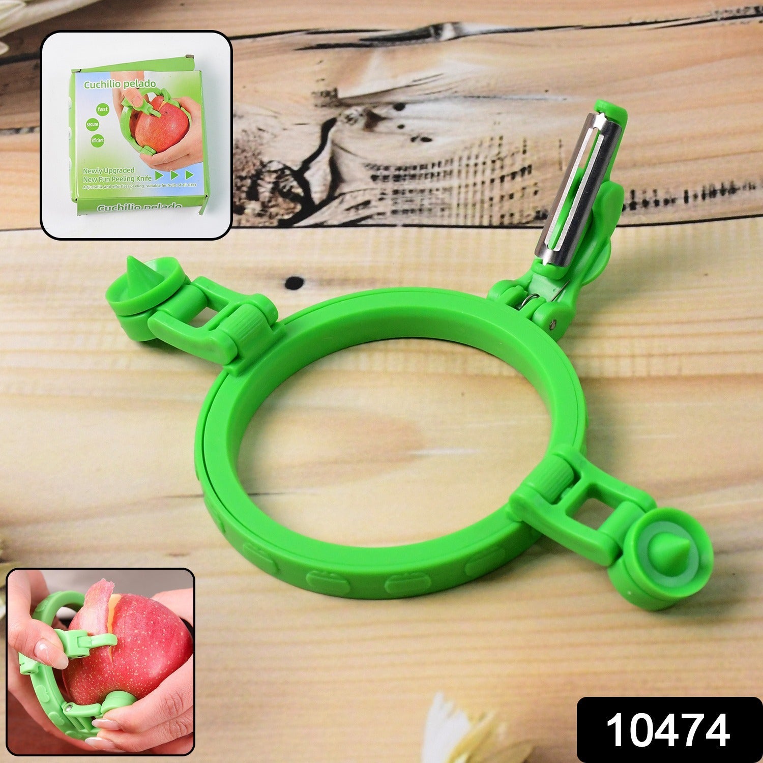 Apple Peeler Cutter – Adjustable Stainless Steel Blade with Holder Secondary image