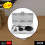 BoltForce 11-piece wood hole saw set arranged in its plastic storage case.