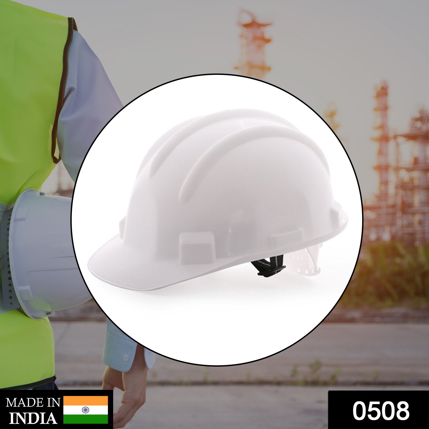 Construction Safety Helmet – Anti-Smashing Head Protection | Velvet Wheels Secondary image