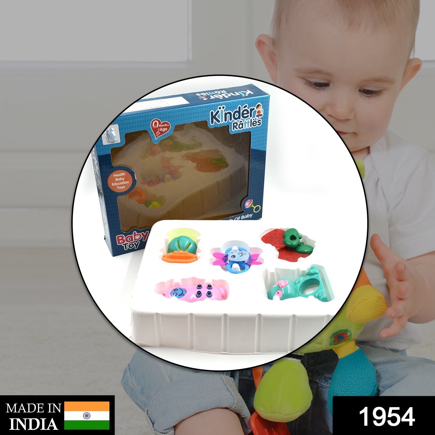Baby Rattles Set – Safe Infant Sensory Play Toys | Aditi Secondary image