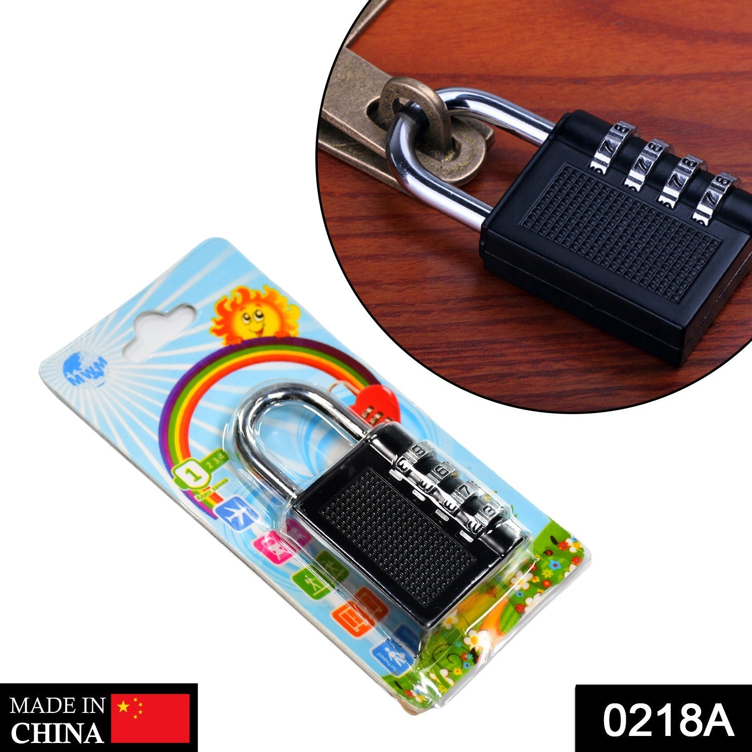 4-Digit Combination Lock – Resettable Security | AutoSafeo Secondary image