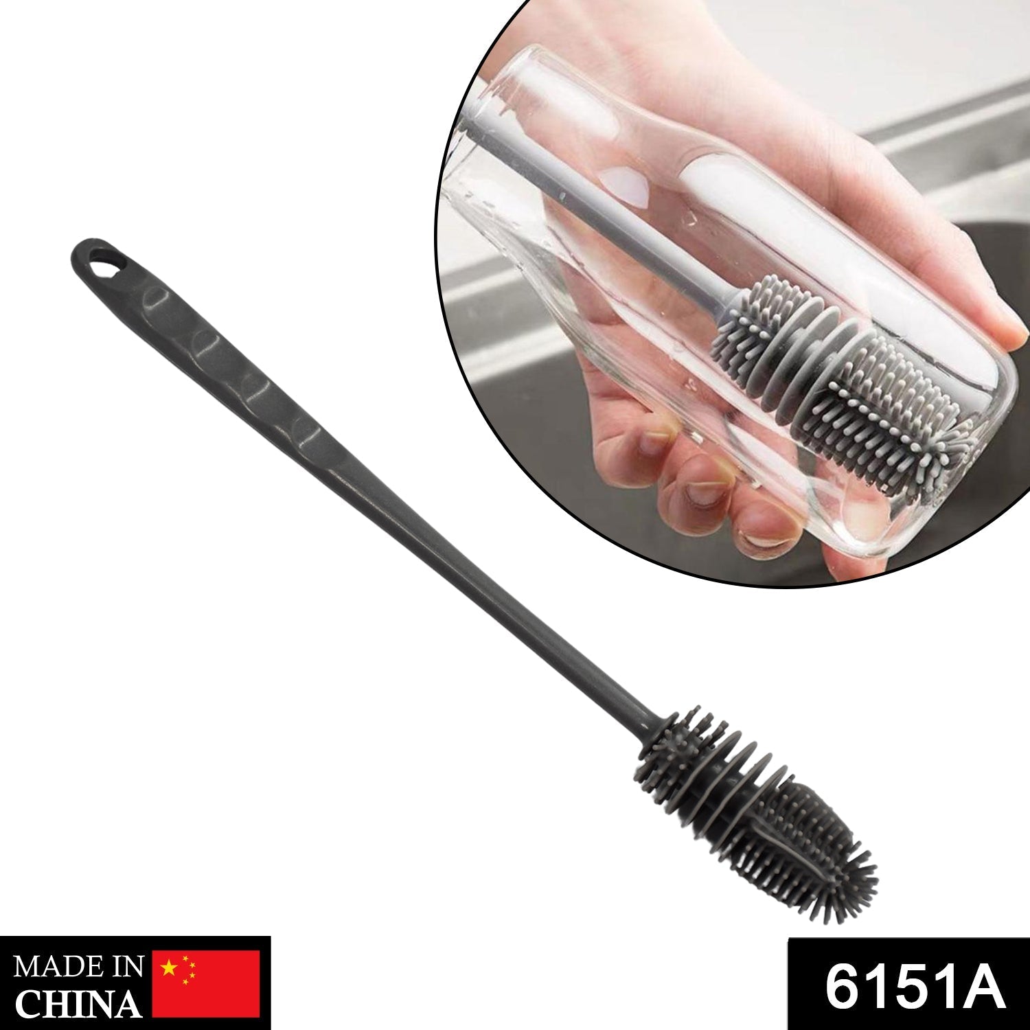 Bottle Cleaning Brush – Deep Clean for Bottles & Jars | Velvet Wipe Secondary image