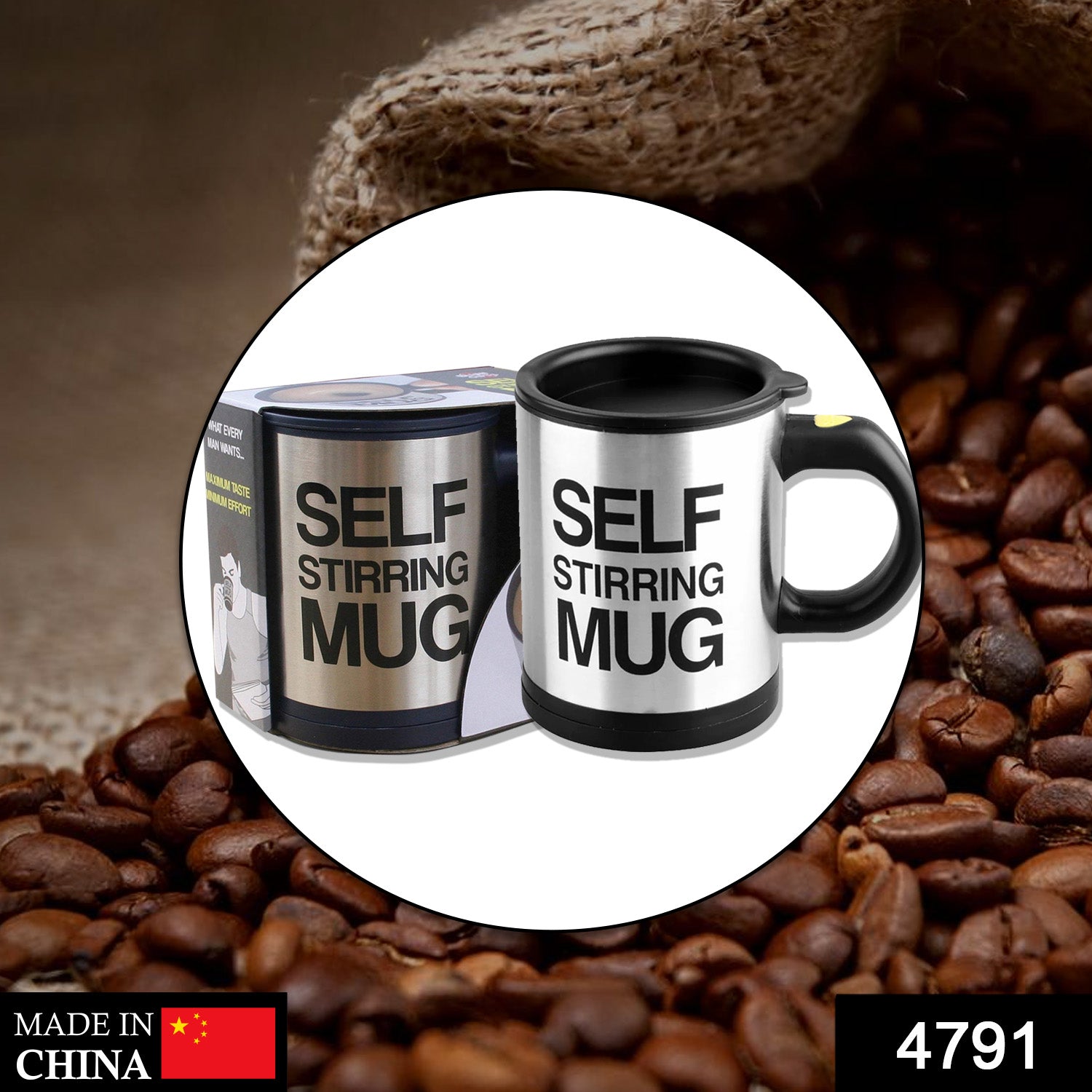 Self Stirring Mug – Automatic Coffee Mixer | Indo Glow Secondary image