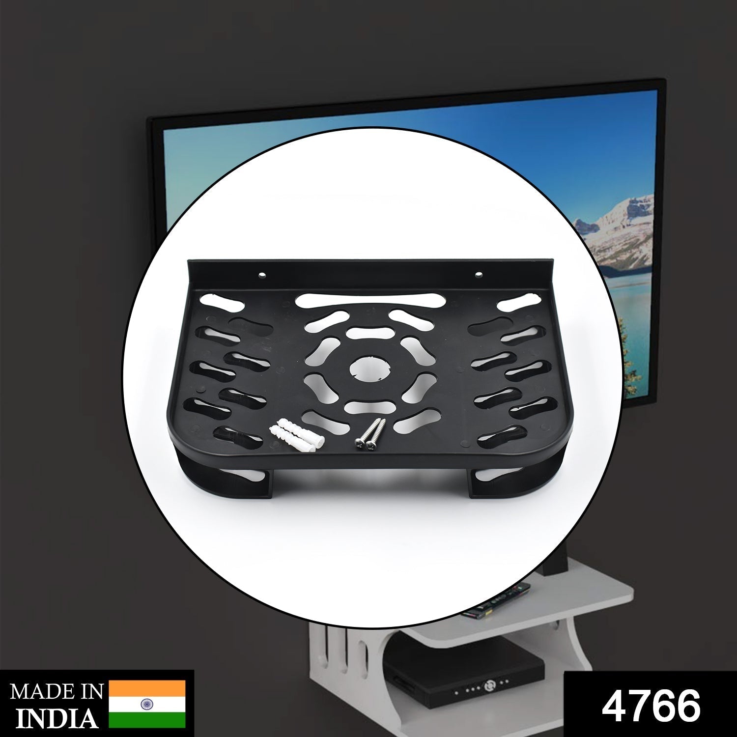 Set Top Box Stand – Wall Mount Media Player Shelf | Secondary image