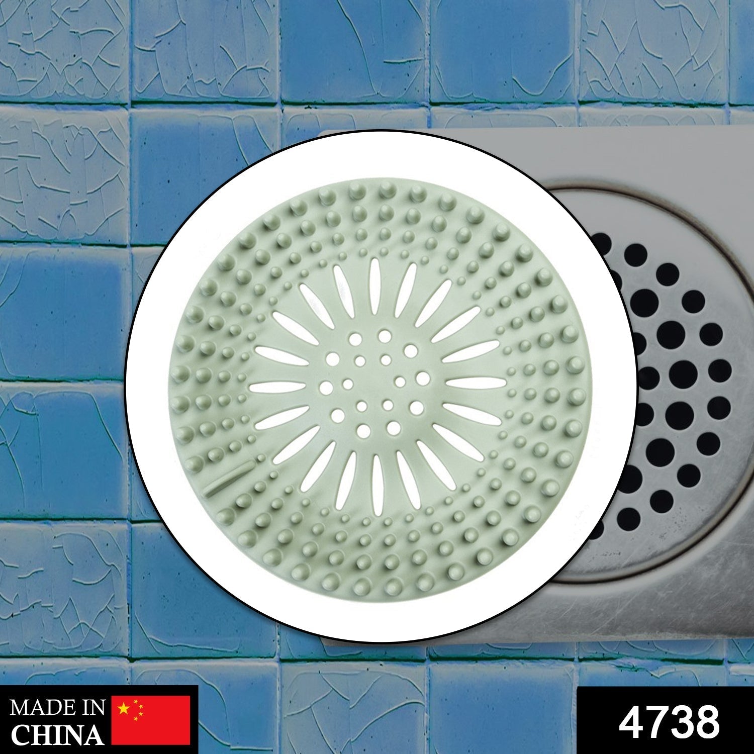 Shower Drain Cover – Hair Catcher & Debris Stopper | ShineCrest Secondary image