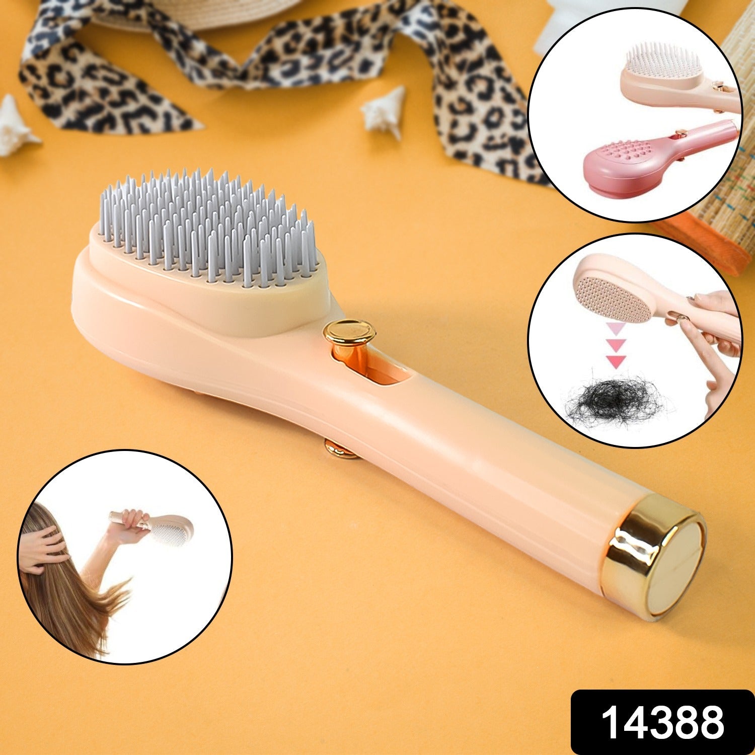 Self-Cleaning Detangling Hairbrush – Anti-Static & Scalp Massage Secondary image