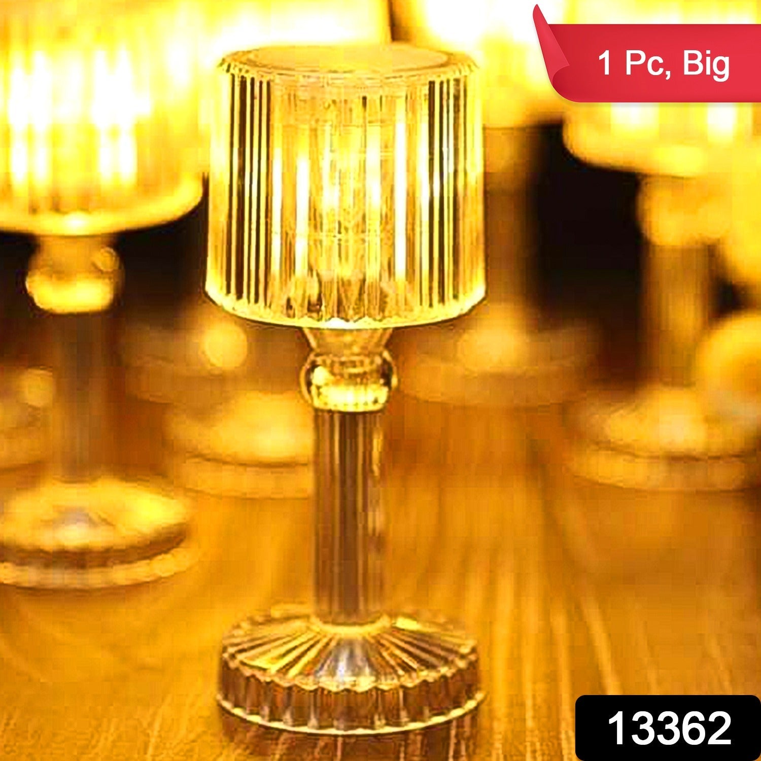 Crystal LED Desk Lamp – Portable Acrylic Glow | Deskrova Secondary image
