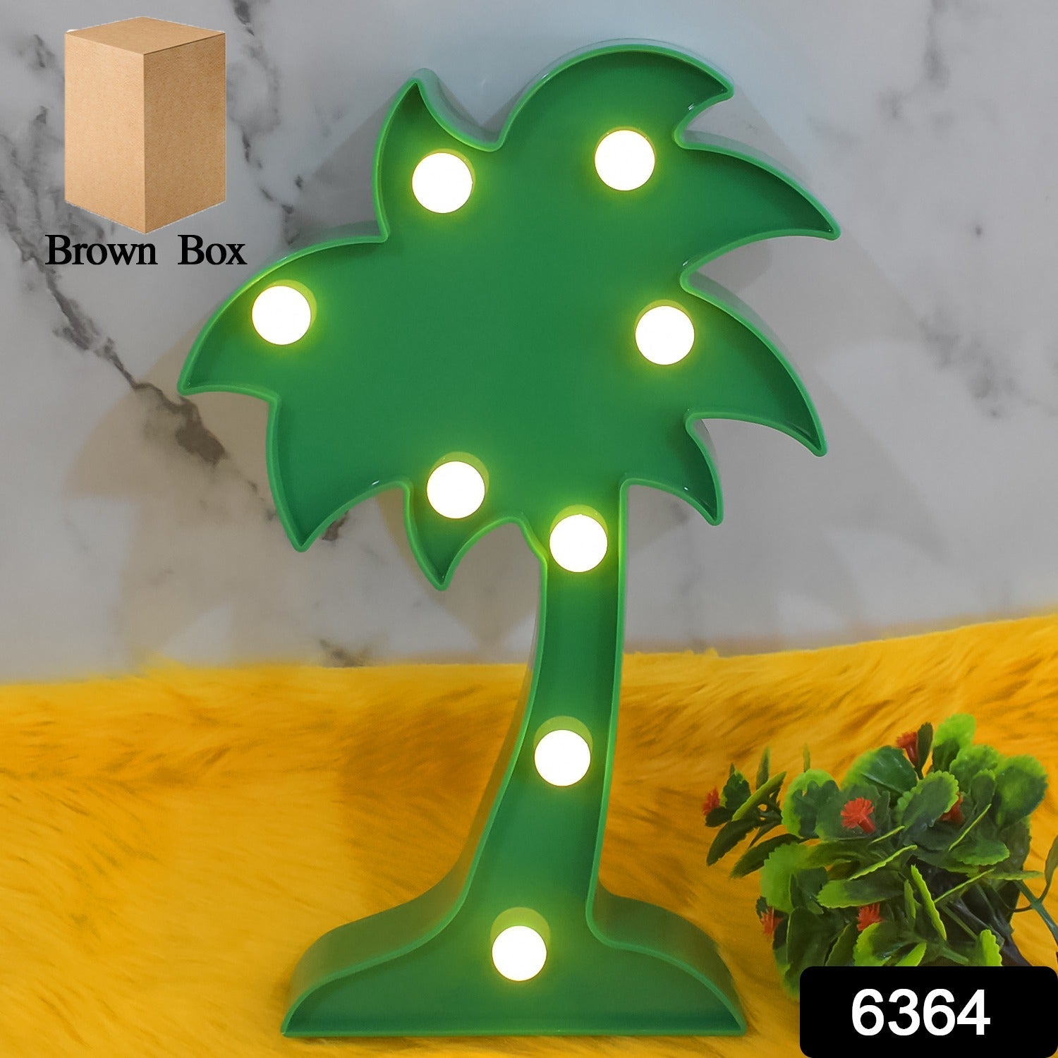 Coconut Tree LED Lamp – Romantic Table Night Light | Tidy Table Secondary image