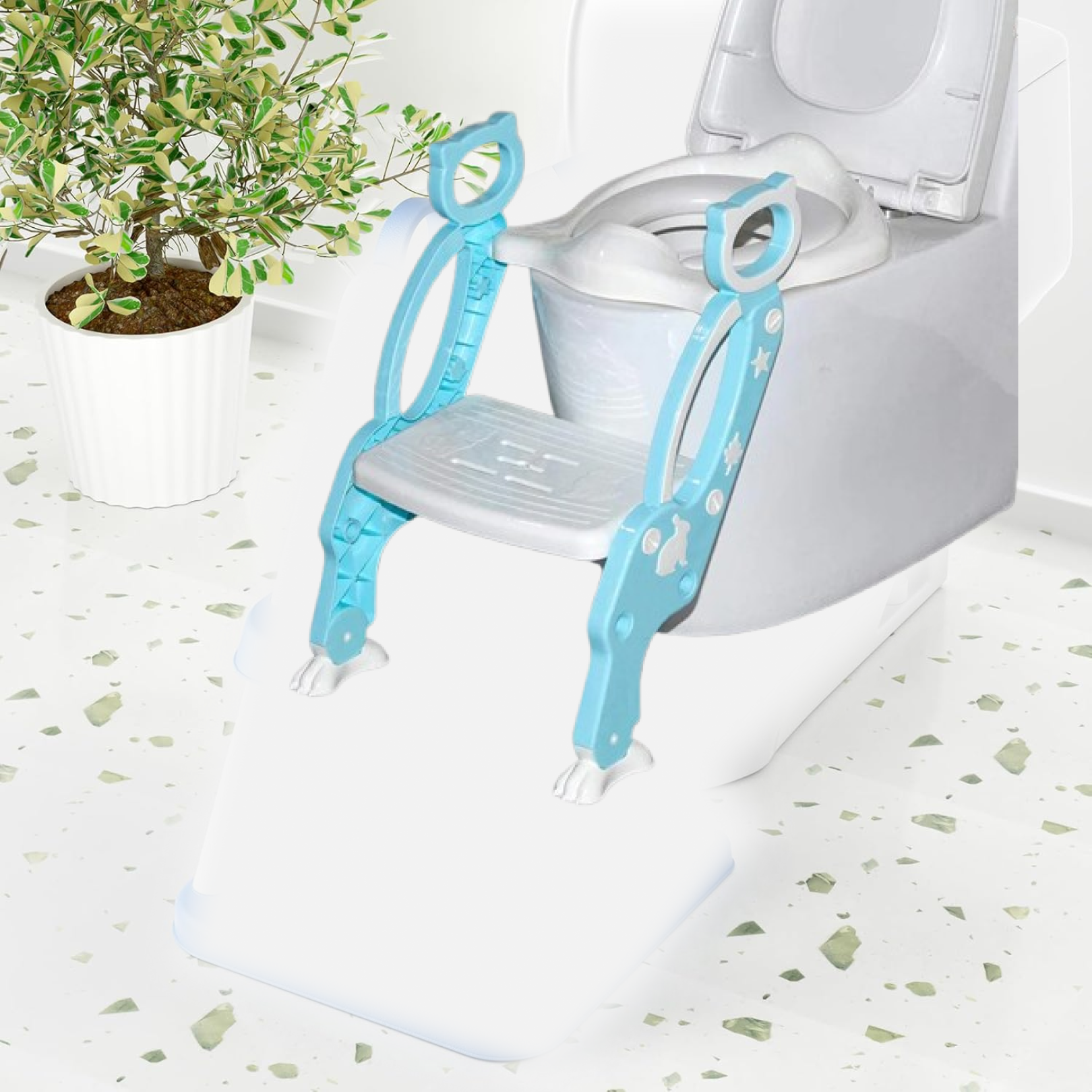 Potty Training Seat – Step Stool Ladder for Toddlers | Bub Barrier Secondary image
