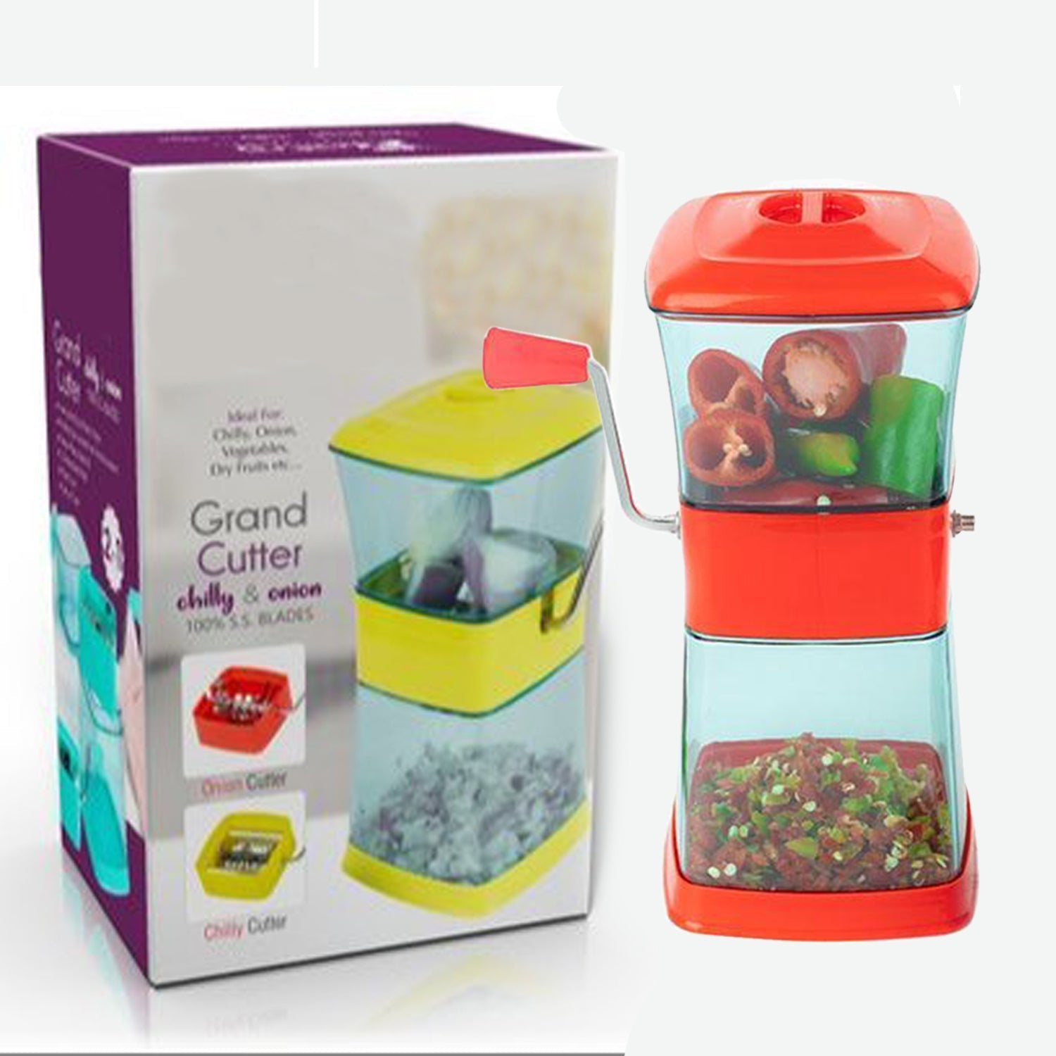 Onion Chopper – Stainless Steel Vegetable Cutter | Maitri Secondary image