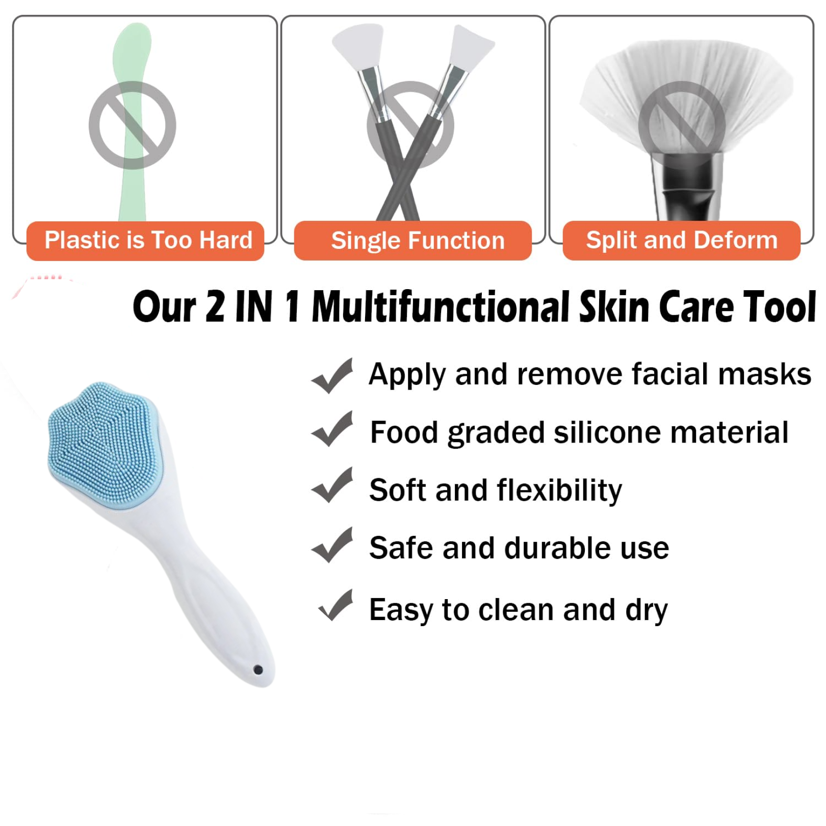 Silicone Face Scrubber – Gentle Exfoliation & Cleansing | AuriGlam Secondary image